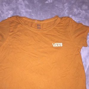 Vans burnt orange crop top